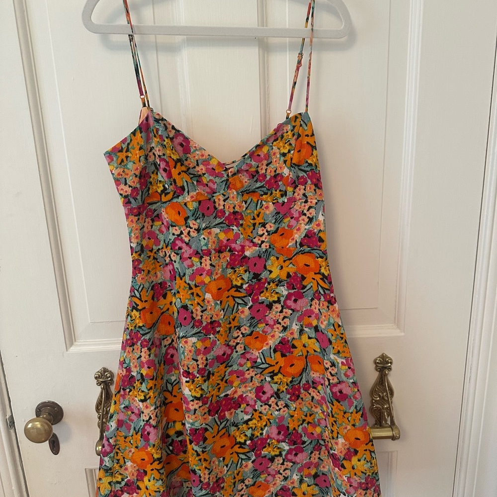 For Love And Lemons Floral Mini Slip Dress